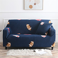 Cartoon Rugby Print Dustproof All-powerful Slipcovers Stretch Sofa Cover Super Soft Fabric Couch Cover with One Free Boster Case(Chair/Love Seat/3 Seats/4 Seats) miniinthebox