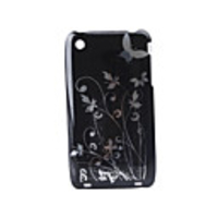 Cartoon Transparent Edge Protective PVC Case Cover for iPhone 3G/3GS (Black)