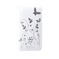 Cartoon Transparent Edge Protective PVC Case Cover for iPhone 3G/3GS (White)