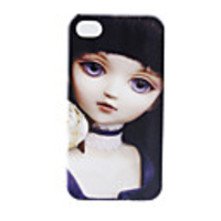 Cartoon Transparent Edge Protective PVC Case Cover for iPhone 4