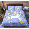 Cartoon Unicorn 3-Piece Duvet Cover Set Hotel Bedding Sets Comforter Cover with Soft Lightweight Microfiber,  Include 1 Duvet Cover,  2 Pillowcases for Double/Queen/King(1 Pillowcase for Twin/Single) miniinthebox