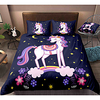 Cartoon Unicorn 3-Piece Duvet Cover Set Hotel Bedding Sets Comforter Cover with Soft Lightweight Microfiber,  Include 1 Duvet Cover,  2 Pillowcases for Double/Queen/King(1 Pillowcase for Twin/Single) miniinthebox