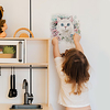 Cartoon White Cat Pattern Children Imitation Decoration Self-adhesive Wall Stickers Pvc Waterproof Removable Stickers