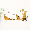 Cartoons Animals Wall Stickers Mirror Wall Stickers Decorative Wall Stickers,  Acrylic Home Decoration Wall Decal Wall Decoration Suitable for Children