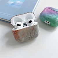 Case Cover Compatible with AirPods 3 Shockproof Marble Silicone Headphone Case miniinthebox