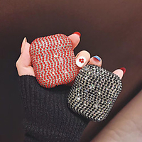 Case Cover Compatible with AirPods Pro Airpods 1/2 Shockproof Dustproof Rhinestone Crystal / Rhinestone PC Headphone Case miniinthebox