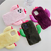 Case For iPhone 12 Shockproof Back Cover Cartoon / Plush TPU / Cotton Fabric For iPhone 12 Pro Max