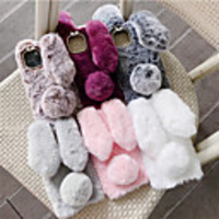 Case For iPhone 12 Shockproof Back Cover Animal / Cartoon / Plush TPU / Cotton Fabric For iPhone 12 Pro Max