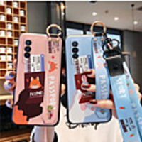 Case For Huawei honor 9XPRO 8X HONOR 20 ENJOY10S P40 P40PRO 30S P20 P20PRO HONOR20 PRO 9A 30PRO 30 PLAY 3 Pattern Back Cover TPU wrist neck strap fox rabbit cute