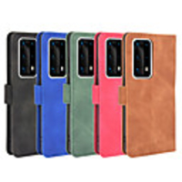 Case For Huawei P40 Plus /P40 Pro/P40/P30 Pro/P30 Lite/P30/ Huawei Mate 30 Pro/Mate 30/Nova 7 SE/Nova 7 Pro/7/Nova6 SE Card Holder Shockproof Magnetic Full Body Cases Solid Colored PU Leather