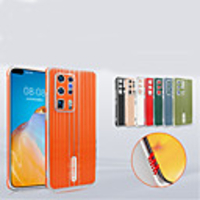 Case For Huawei P40 Pro / P40 / Mate30Pro / P30 Pro / P30/ Nova 7 Pro/7 SE/ 7/ Honor 30 Pro/30S/30 Shockproof Plating Back Cover Lines Waves Solid Colored TPU