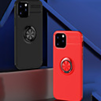 Case For iPhone 11Shockproof / Ring Holder / Magnetic Back Cover Solid Colored TPU For 11 Pro Max/6 6S 7 8 Plus/XS Max/XR/XS/SE 2020