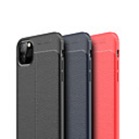 Case For iPhone 12 Shockproof Back Cover Lines / Waves / Solid Colored TPU For iPhone 12 Pro Max