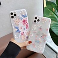 Case For iPhone 5 5C 5S SE 6 6s 7 8 6plus 6splus 7plus 8plus X XR XS XSMax SE(2020) iPhone 11 11Pro 11ProMax Ultra-thin Transparent Pattern Back Cover Flower TPU