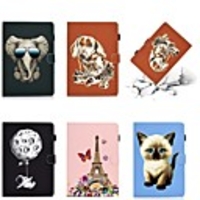 Case For Samsung Galaxy Tab A7 2020 T500 T505 Card Holder with Stand Flip Full Body Cases Animal Eiffel Tower PU Leather Tab A 10.1 T510 S5E 10.5 T720 T725 S7 T870 T875 S6lite P610 P615 T580 T560