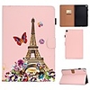 Case For Samsung Galaxy Tab A7 2020 T500 T505 Card Holder with Stand Flip Full Body Cases Eiffel Tower PU Leather Tab A 10.1 T510 S5E 10.5 T720 T725 S7 T870 T875 S6lite P610 P615 T580 T560