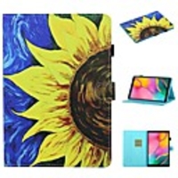 Case For Samsung Galaxy Tab A7 2020 T500 T505 Card Holder with Stand Flip Full Body Cases Flower PU Leather Tab A 10.1 T510 A 8.0 T290 295 S7 T870 T875 S6lite P610 P615