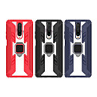 Case For Xiaomi Mi 8 Lite 8 Xiaomi Mi Note 9 Pro Max 9 Pro 9S 9 8 Pro 8T 8 MI CC9 Pro CC9 K30 k20 Redmi 7 Shockproof Ring Holder Back Cover Lines Waves Armor Acrylic
