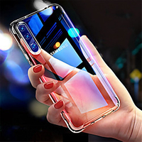 Case For A90/A80/A70/A60/A50/A40/A30/A20E/A10/M10/M20/M30 Shockproof / Ultra-thin Back Cover Transparent TPU miniinthebox