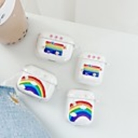 Case For AirPod Pro Cute Shockproof Transparent Headphone Case Soft