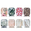 Case For AirPods 1 2 Headphone Case hard PC heart galactic petrolatum rock pattern leopard