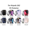 Case For AirPods Shockproof Cool Color Gradient Headphone Case Hard