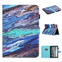 Case For Amazon Kindle PaperWhite 234 Fire7 HD 10 2015 2017 2019 HD 8 2020 Wallet Card Holder with Stand Full Body Cases Marble PU Leather