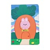 Case For Apple iPad Mini 3 2 1 iPad Mini 4 iPad Mini 5 with Stand Flip Full Body Cases PU Leather TPU Protective Stand Cover Pattern carrot word phrase rabbit cute lovely