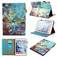 Case For Apple iPad Air iPad (2018) iPad Air 2 iPad(2017) iPad Pro9.7 iPad5 6 7 8 9 360 Rotation Shockproof Magnetic Full Body Cases Color Gradient Animal Marble PU Leather TPU
