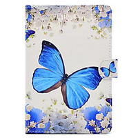 Case For Apple iPad Mini 3/2/1 / iPad Mini 4 / iPad (2018) with Stand / Pattern Full Body Cases Butterfly Hard PU Leather