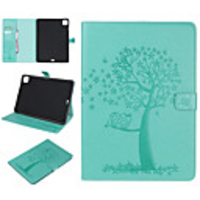 Case For Apple iPad Pro 12.9 2020 Card Holder with Stand Pattern Full Body Cases Animal Tree PU Leather