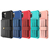 Case For Apple iPhone 11 / iPhone 11 Pro / iPhone 11 Pro Max Card Holder / Shockproof / with Stand Back Cover Lines / Waves / Solid Colored PU Leather / TPU
