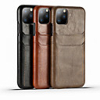 Case For Apple iPhone 11 / iPhone 11 Pro / iPhone 11 Pro Max Card Holder / Shockproof Back Cover Solid Colored PU Leather / PC