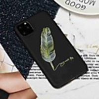 Case For Apple iPhone 11 / iPhone 11 Pro / iPhone 11 Pro Max Frosted / Pattern Back Cover Feathers TPU
