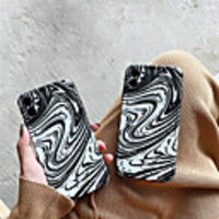 Case For Apple iPhone 11 / iPhone 11 Pro / iPhone 11 Pro Max IMD Back Cover Lines / Waves TPU