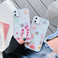 Case For Apple iPhone 11 / iPhone 11 Pro / iPhone 11 Pro Max Pattern / Glitter Shine Back Cover sky / Flower TPU