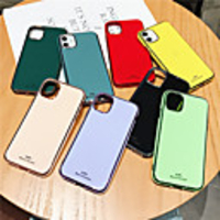 Case For Apple iPhone 11 / iPhone 11 Pro / iPhone 11 Pro Max Plating Back Cover Solid Colored TPU X XS XSmax XR 7 7plus 8 8plus 6 6plus