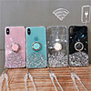 Case For Apple iPhone 11 / iPhone 11 Pro / iPhone 11 Pro Max Ring Holder / Transparent / Pattern Back Cover Glitter Shine TPU