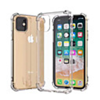 Case For Apple iPhone 11 / iPhone 11 Pro / iPhone 11 Pro Max Shockproof / Dustproof / Ultra-thin Back Cover Transparent / Solid Colored TPU