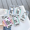 Case For Apple iPhone 11 / iPhone 11 Pro / iPhone 11 Pro Max Shockproof / Transparent / Pattern Back Cover Word / Phrase / Transparent TPU