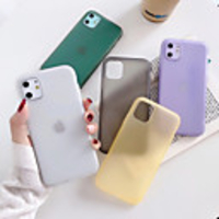 Case For Apple iPhone 11 / iPhone 11 Pro / iPhone 11 Pro Max Shockproof Back Cover Solid Colored Silica Gel