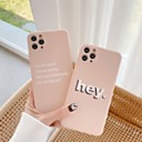 Case For Apple iPhone 11 / iPhone 11 Pro / iPhone 11 Pro Max Shockproof Back Cover Word / Phrase Silicone