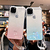 Case For Apple iPhone 11 / iPhone 11 Pro / iPhone 11 Pro Max Transparent / Glitter Shine Back Cover Color Gradient TPU