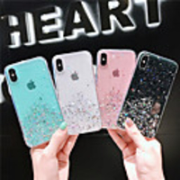 Case For Apple iPhone 11 / iPhone 11 Pro / iPhone 11 Pro Max Transparent / Pattern / Glitter Shine Back Cover Glitter Shine TPU