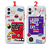 Case For Apple iPhone 11 / iPhone 11 Pro / iPhone 11 Pro Max Transparent / Pattern Back Cover Word / Phrase / Transparent / Cartoon TPU