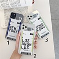 Case For Apple iPhone 11 / iPhone 11 Pro / iPhone 11 Pro Max Transparent / Pattern Back Cover Word / Phrase TPU