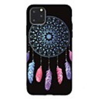 Case For Apple iPhone 11 / iPhone 11 Pro / iPhone 11 Pro Max Ultra-thin / Frosted / Pattern Back Cover Feathers TPU Soft