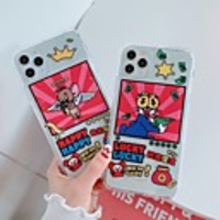 Case For Apple iPhone 11 / iPhone 11 Pro / iPhone 11 Pro Max Ultra-thin / Pattern Back Cover Word / Phrase / Transparent / Cartoon TPU