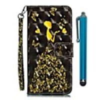 Case For Apple iPhone 11 / iPhone 11 Pro / iPhone 11 Pro Max Wallet / Card Holder / with Stand Full Body Cases Butterfly / Sexy Lady PU Leather