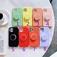 Case For Apple iPhone 11 / iPhone 11 Pro / iPhone 11 Pro Max with Stand / IMD Back Cover Solid Colored PC